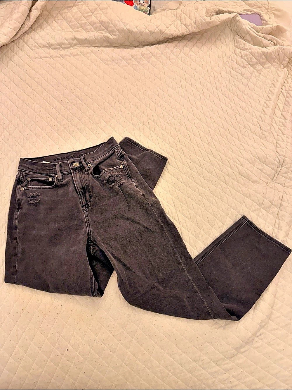 American Eagle AE High Rise 90s Boyfriend Jeans in Black